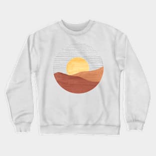 Abstract circle sunset Crewneck Sweatshirt